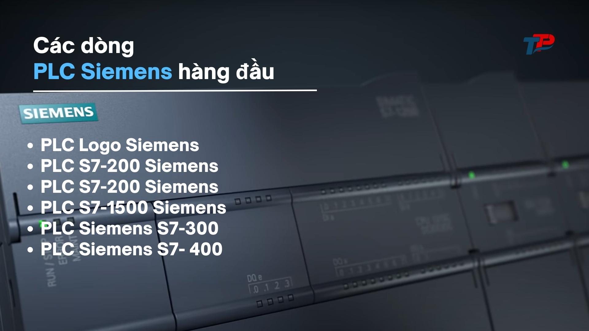 Các dòng PLC Siemens hàng đầu: