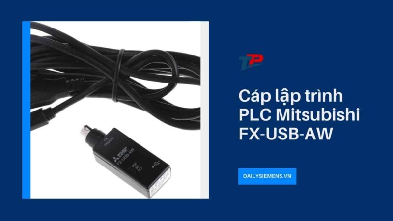 Cáp lập trình PLC Mitsubishi FX-USB-AW