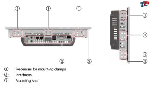 Các cổng kết nối màn hình HMI TP700 Comfort