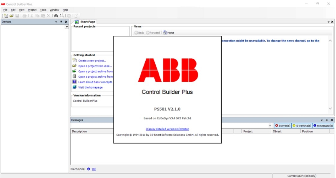 Giao diện phần mềm Control Builder Plus