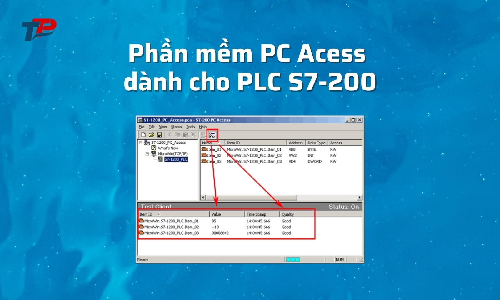 Phần mềm PC Acess dành cho PLC S7-200