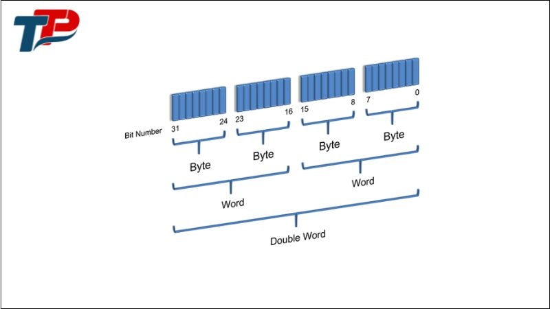 Double word (DWord) là một nhóm gồm 32 bit (4 byte) liên tiếp