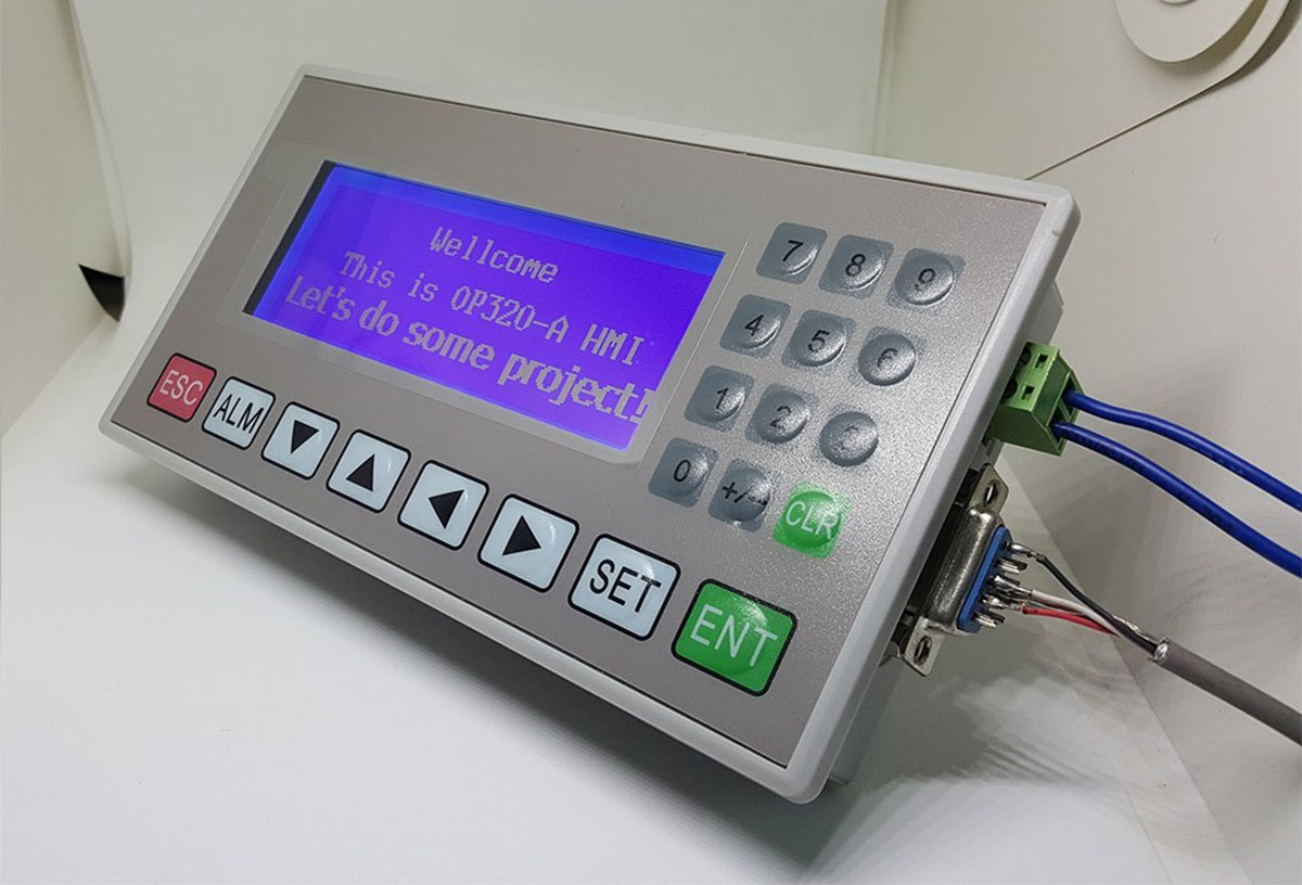 HMI sử dụng nút nhấn tương tác