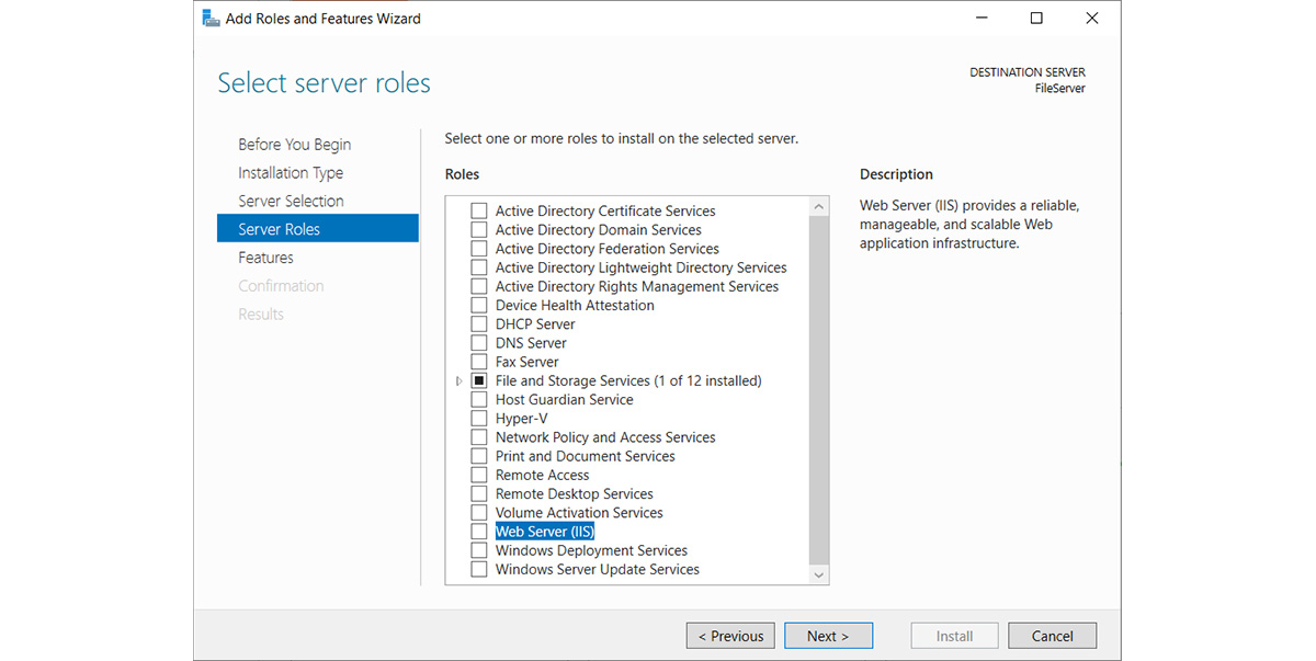 Cài đặt dịch vụ FTP qua Server Manager Cài đặt dịch vụ FTP qua Server Manager