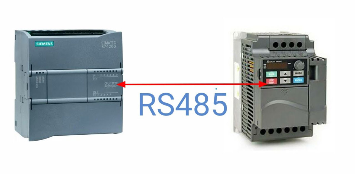 Dùng PLC điều khiển biến tần qua RS485 (Modbus RTU)