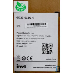 GD20-011G-4 - Biến tần INVT GD20 3 pha 380V 11kW full box