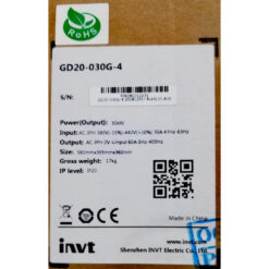 GD20-030G-4 - Biến tần INVT GD20 3 pha 380V 30kW full box
