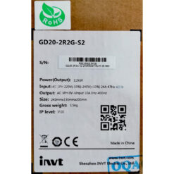 GD20-2R2G-S2 - Biến tần INVT GD20 1 pha 220-240V 2.2kW full box
