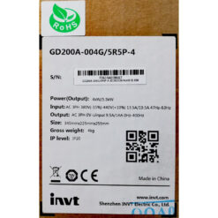 GD200A-004G/5R5P-4 - Biến tần INVT GD200A 3 pha 380V pha 4/5.5kW full box