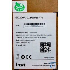 GD200A-011G/015P-4 - Biến tần INVT GD200A 3 pha 380V 11/15kW full box