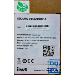 GD200A-015G/018P-4 - Biến tần INVT GD200A 3 pha 380V 15/18.5kW full box