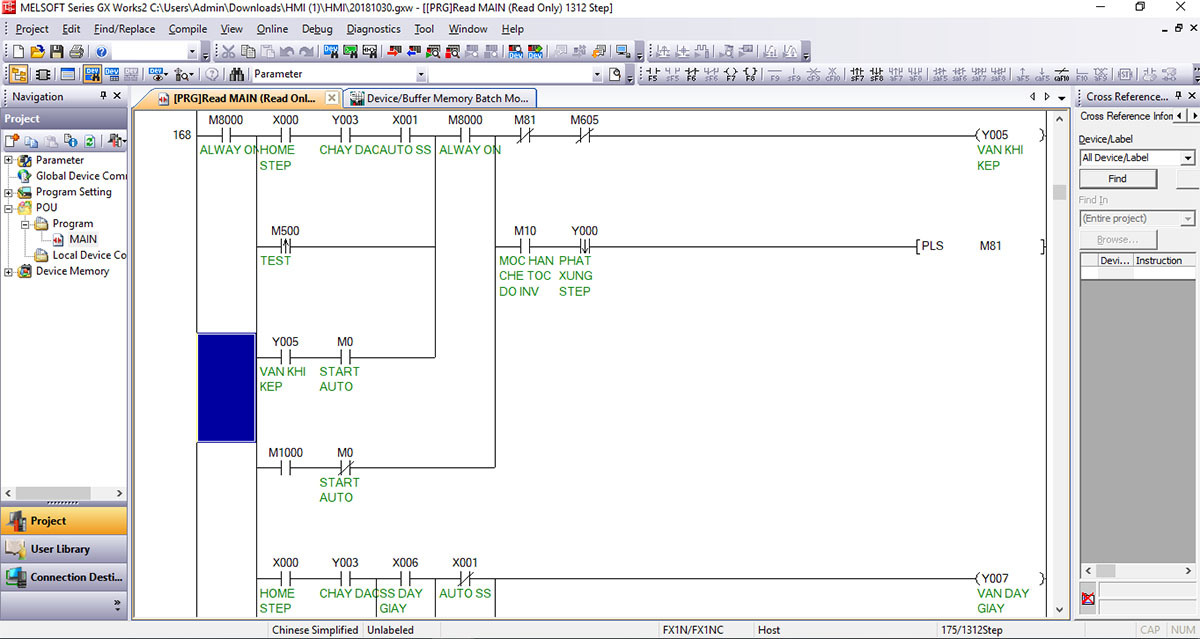 Phần mềm lập trình GX Works2 cho PLC Mitsubishi