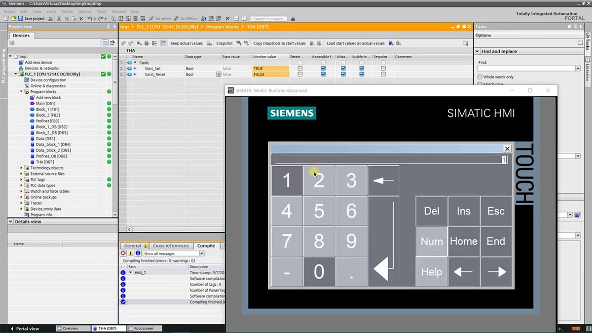 Sử dụng Data Blocks để tổ chức dữ liệu cho HMI