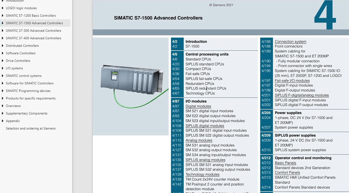 Tài liệu PLC dòng SIMATIC S7-1500