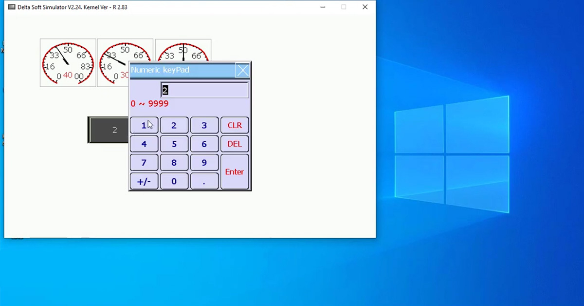 Chế độ mô phỏng offline trên DOPSoft