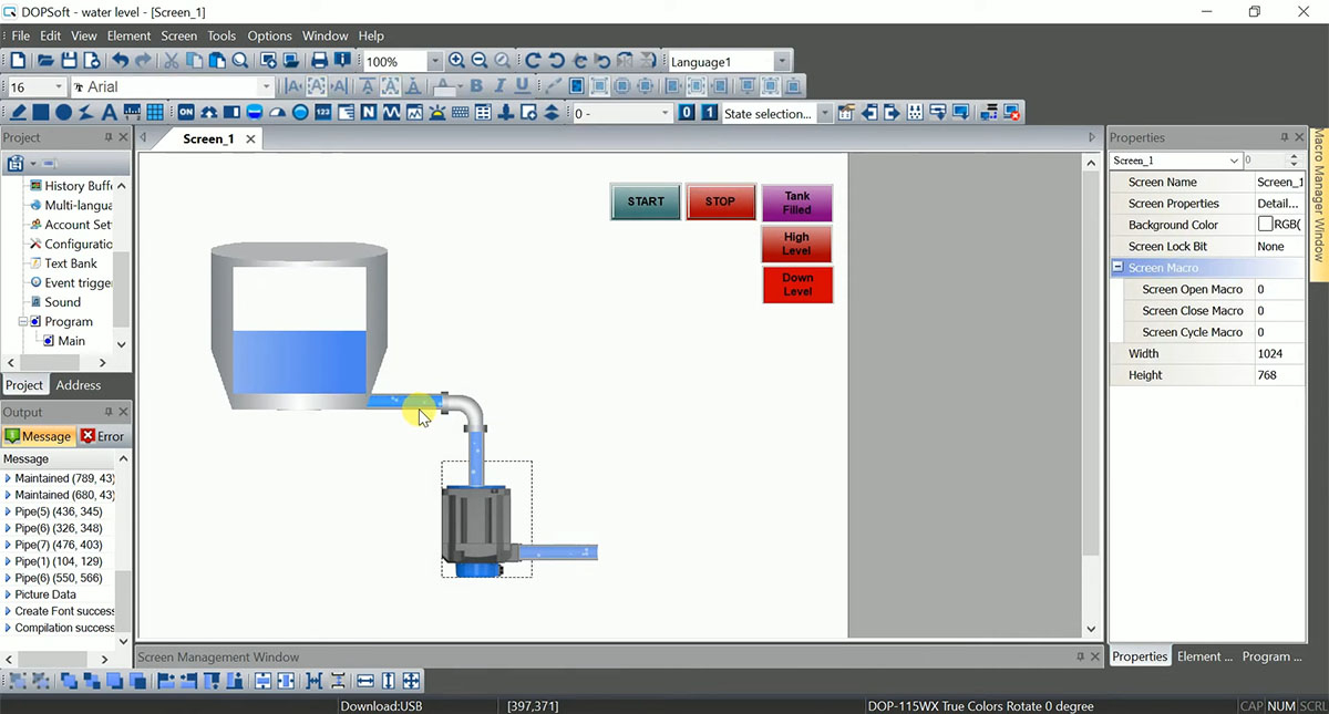 Phần mềm DOPSoft lập trình HMI Delta