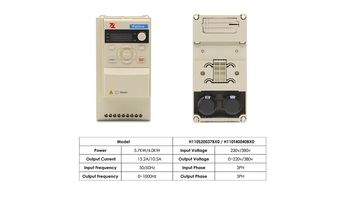 Thông số kỹ thuật của biến tần 3.7kW