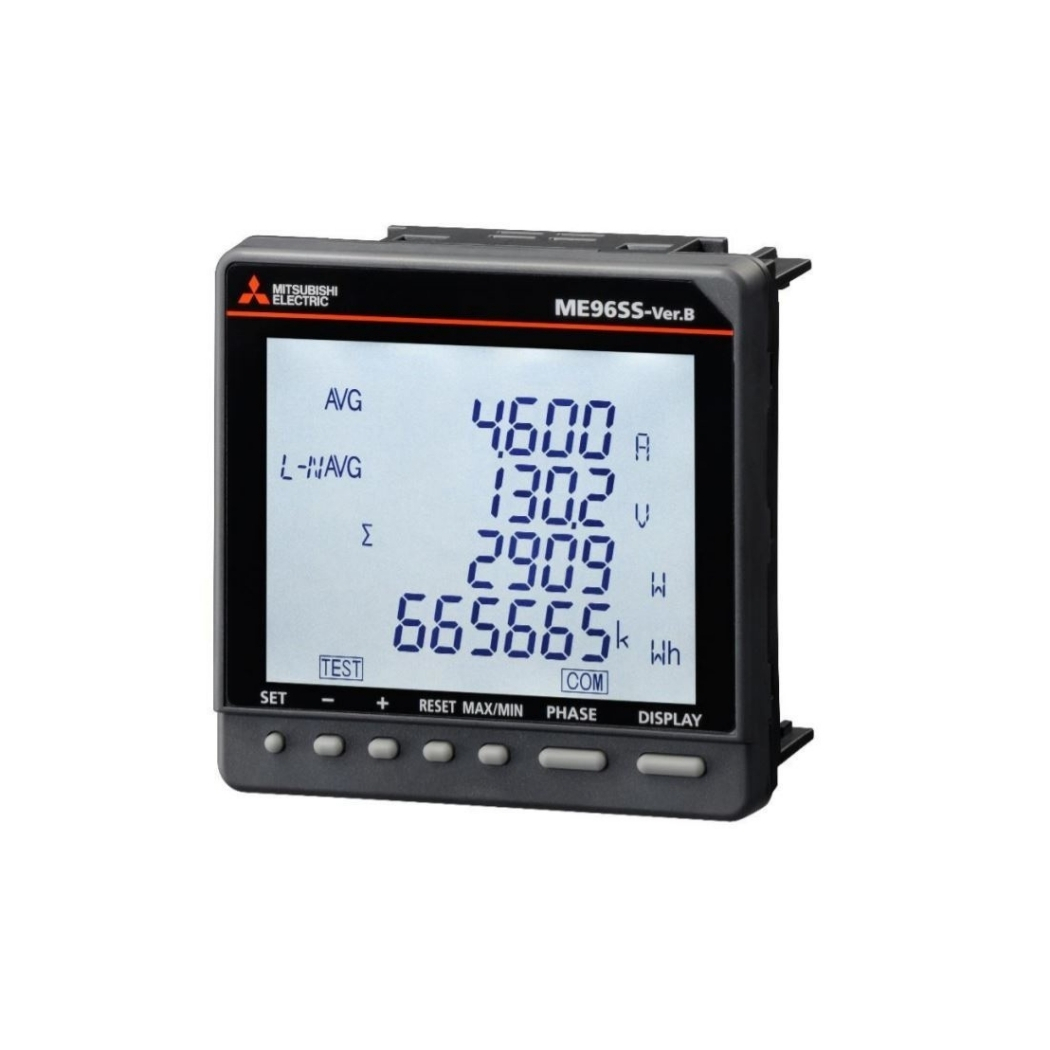 me96sseb mb dong ho dien da nang modbus rtu lcd co led mitsubishi ME96SSEB-MB - Đồng hồ điện đa năng Modbus RTU, LCD có led Mitsubishi