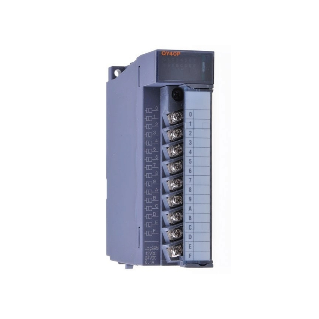 qy40p mo dun dau ra plc q 16p trans sink mitsubishi QY40P - Mô đun đầu ra PLC Q 16P trans sink Mitsubishi
