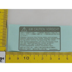 RH-3CH/6CH/6CRH FIXED CAUTION NAMEPLATE - Tem cảnh báo robot Mitsubishi