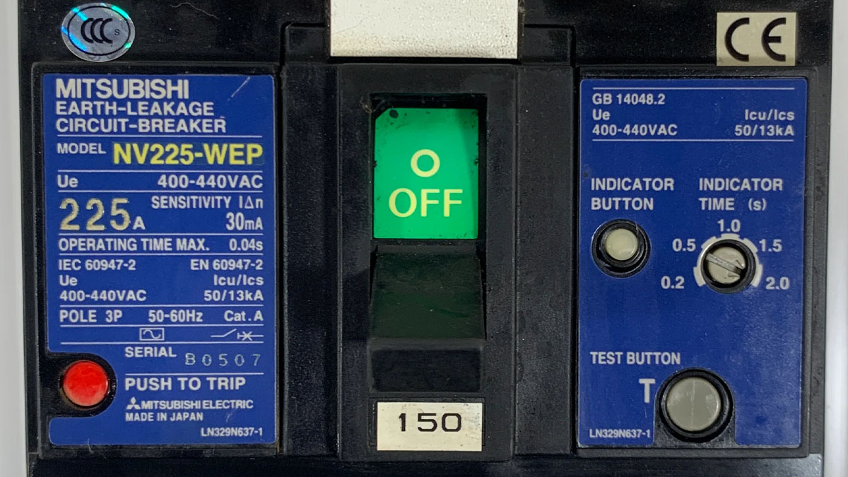 aptomat-3p-elcb-nv225-wep-mitsubishi-electric Aptomat 3P ELCB NV225-WEP Mitsubishi Electric