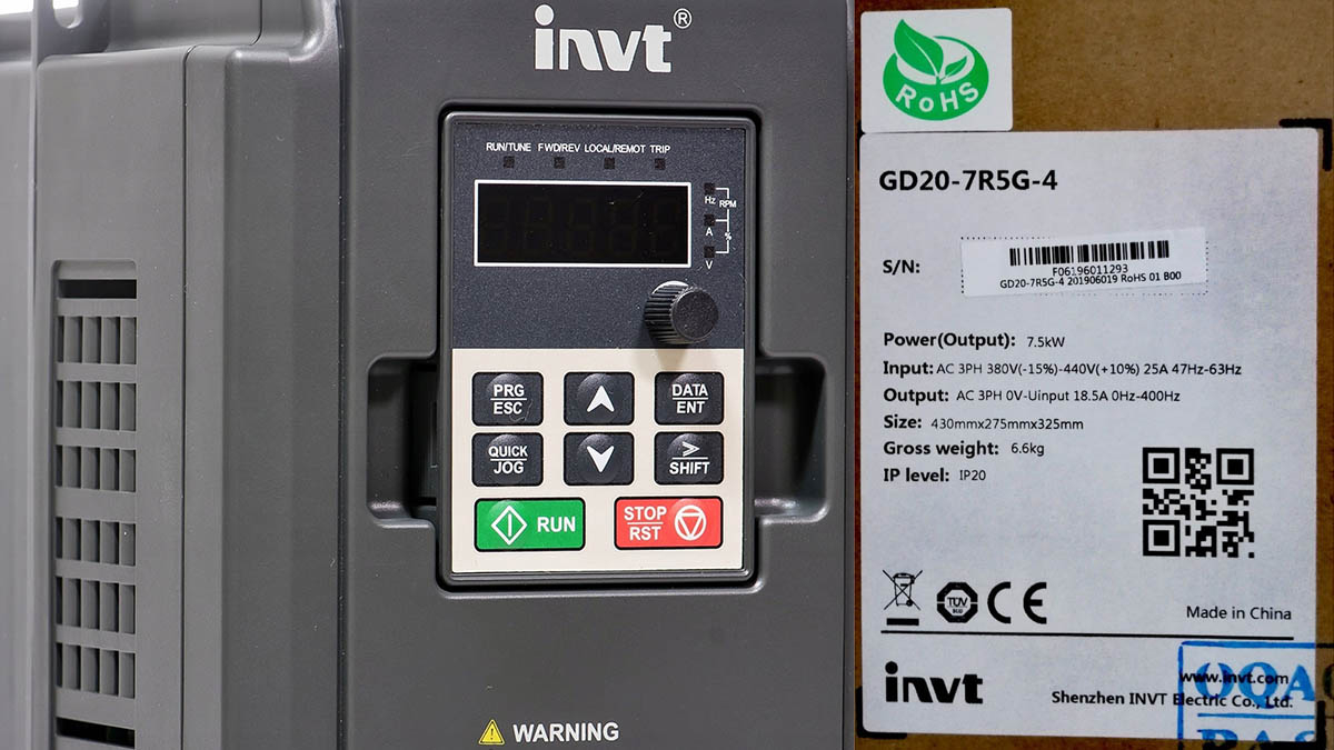Biến tần INVT 7.5kW GD20-7R5G-4