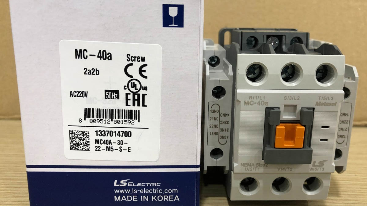 khoi-dong-tu-contactor-mc-40a-ls-electric Khởi động từ (Contactor) MC-40a LS Electric