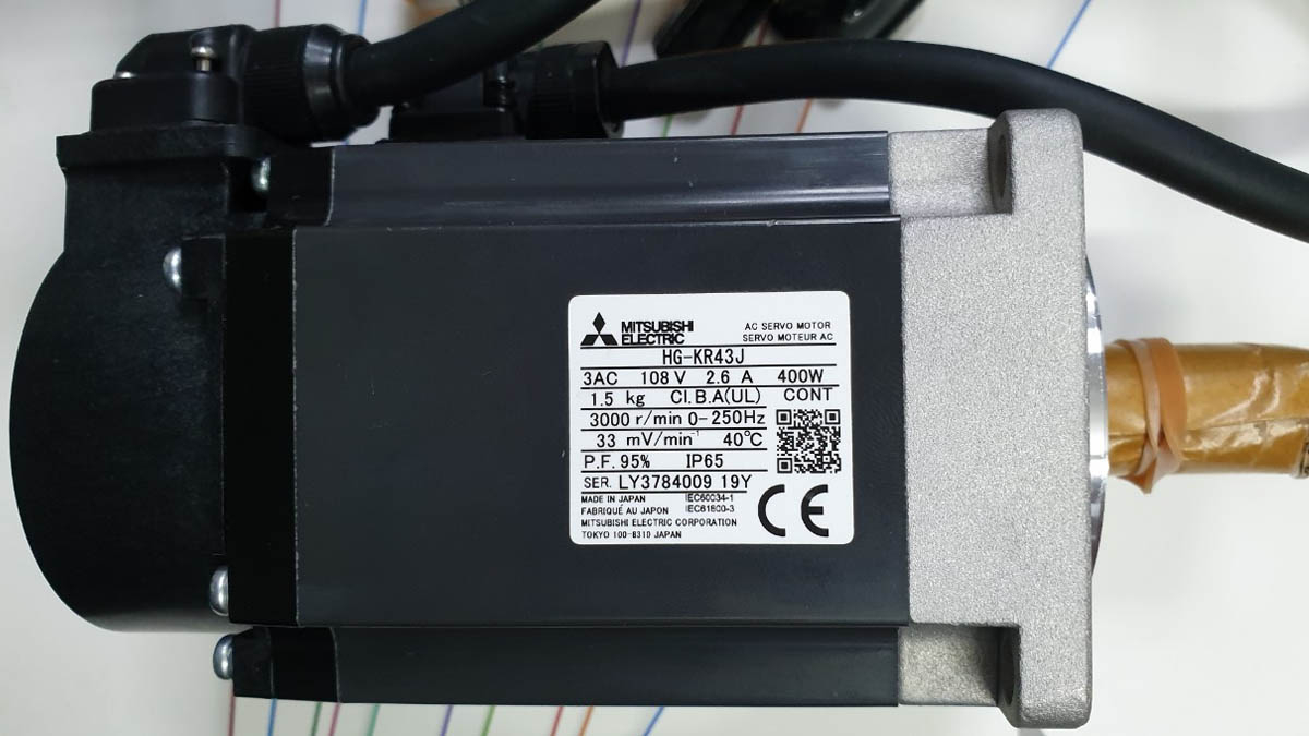 mitsubishi-servo-motor-hg-kr43j-3ac-108v-2-6a-400w Mitsubishi Servo Motor HG-KR43J (3AC, 108V, 2.6A, 400W)