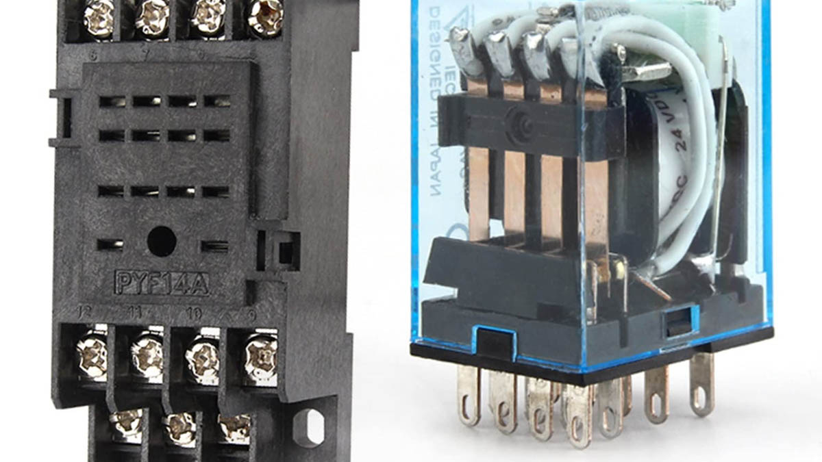 ro-le-trung-gian-14-chan-24vdc Rơ le trung gian 14 chân 24VDC