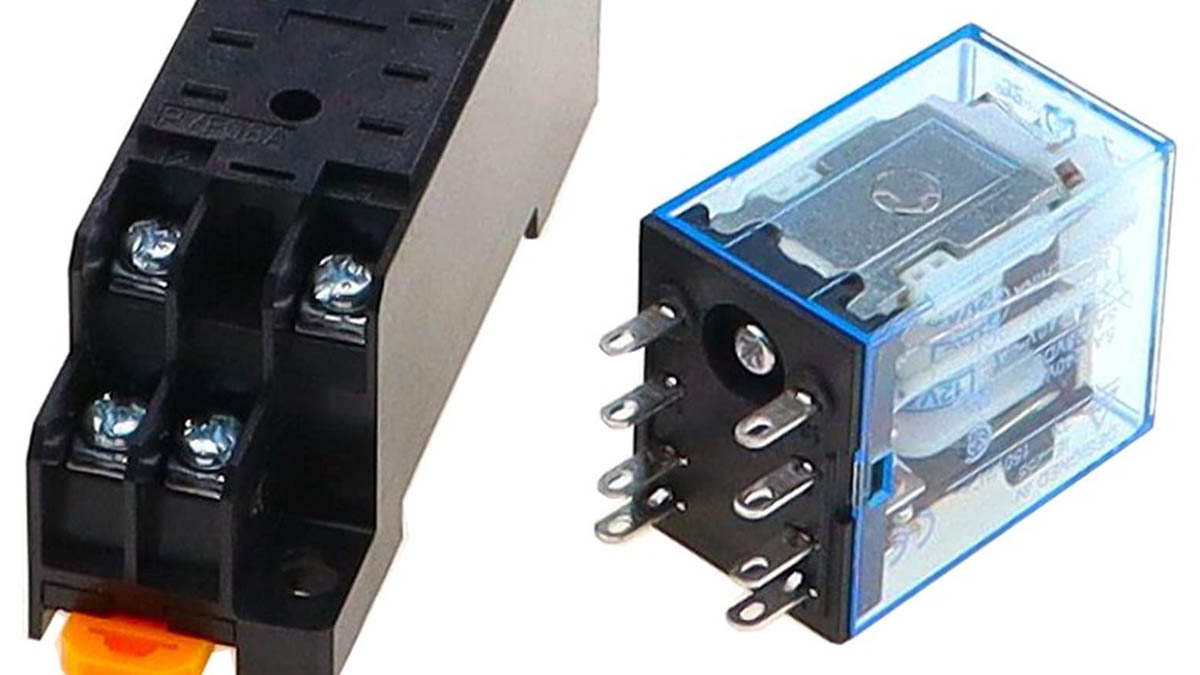 ro-le-trung-gian-8-chan-24vdc Rơ le trung gian 8 chân 24VDC