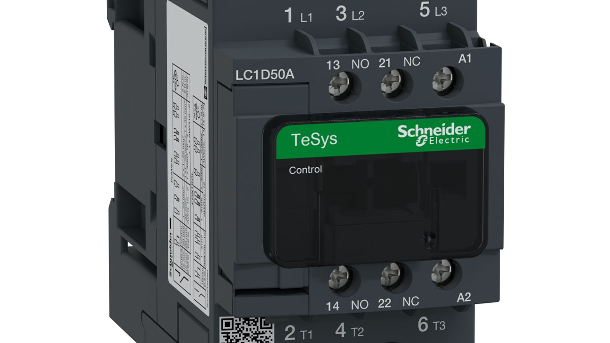 contactor-50a-schneider-lc1d50ab7 Contactor 50A Schneider LC1D50AB7 (3P(3 NO), AC-3/AC-3e, <=400V, 50A, 24V AC, 50/60Hz)
