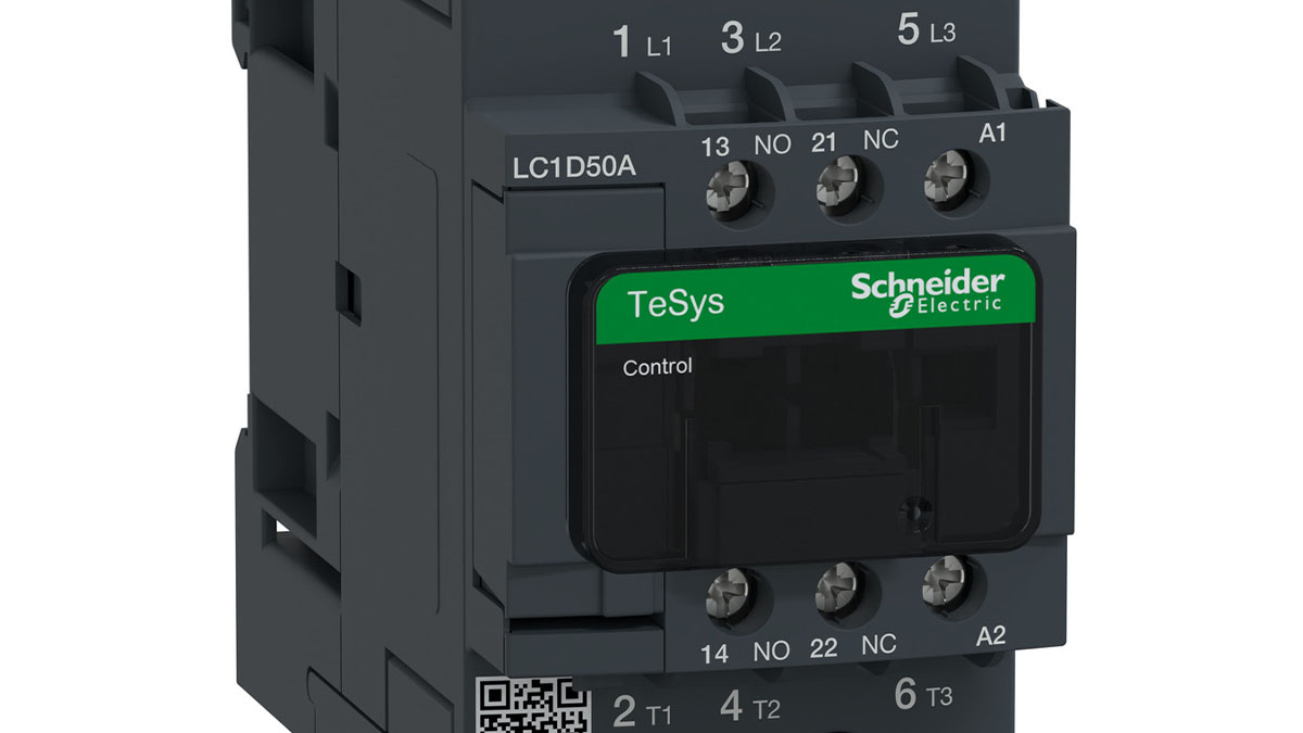 contactor-50a-schneider-lc1d50am7 Contactor 50A Schneider LC1D50AM7 (3P(3 NO), AC-3/AC-3e, <=400V, 50A, 220V AC, 50/60Hz)