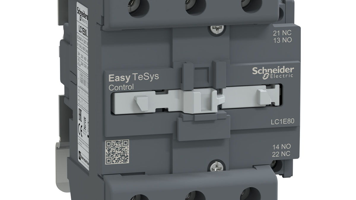 contactor-80a-schneider-lc1e80m7 Contactor 80A Schneider LC1E80M7 (3P(3NO), AC-3/AC-3e, <=440V, 80A, 220V AC, 50/60Hz)