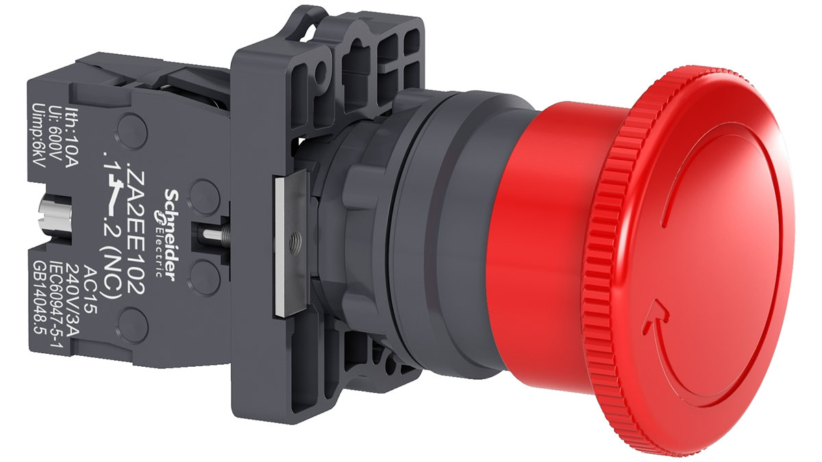 nut-dung-khan-cap-schneider-xa2es542 Nút dừng khẩn cấp Schneider XA2ES542 (22mm, 1NC)