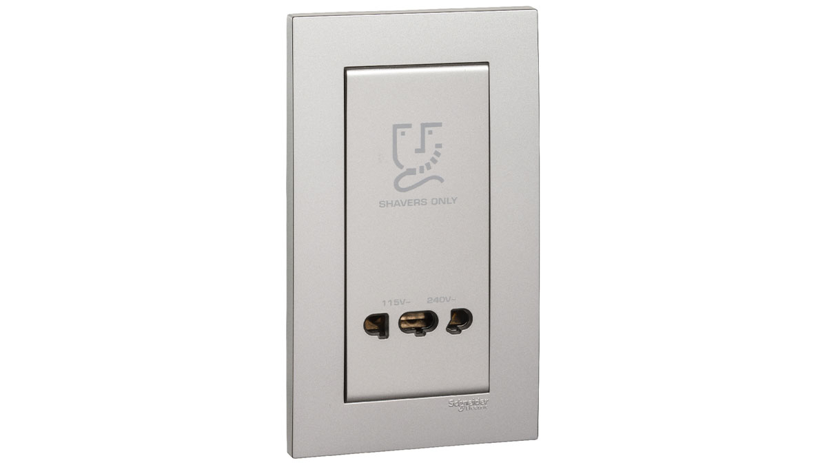 o-cam-cao-rau-schneider-kbt727v-as Ổ cắm cạo râu Schneider KBT727V_AS (Vivace, 115/240V, 2 gangs, IP21, màu bạc nhôm)