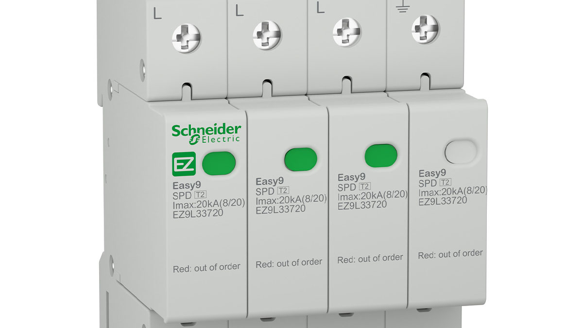 thiet-bi-chong-set-lan-truyen-schneider-ez9l33720 Thiết bị chống sét lan truyền Schneider EZ9L33720 (3P + N - 400 V - 20000 A)